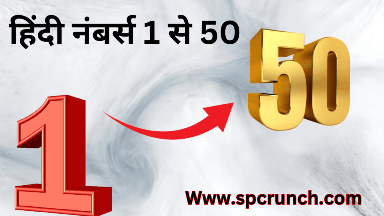 1 से 50 तक गिनती आसानी से सीखिए -1 to 50 numbers in hindi